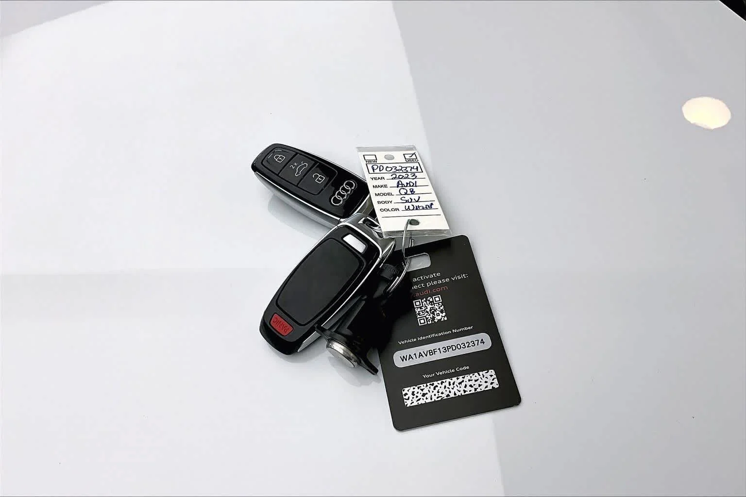 Used 2023 Glacier White Metallic Audi Premium image 15