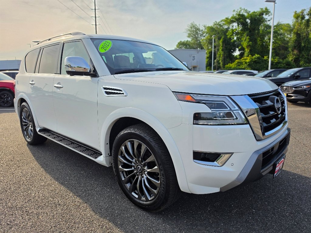 Used 2023 Aspen White TriCoat Nissan Platinum image 27