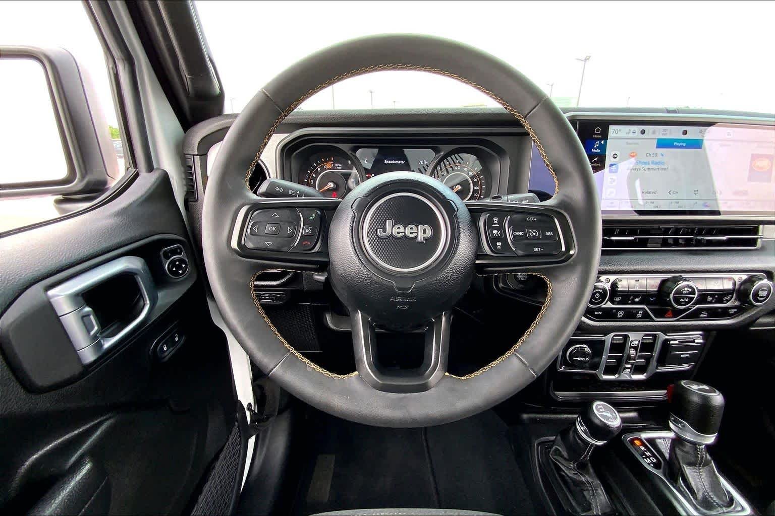 Used 2024 Bright White Clearcoat Jeep Sport S image 8