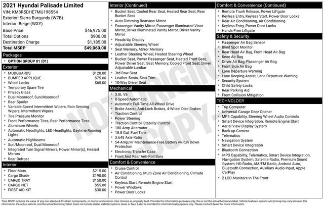 Used 2021 Red Hyundai Limited image 29