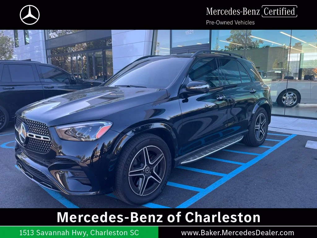 Certified Used 2024 Obsidian Black Metallic Mercedes-Benz GLE 450 image 1
