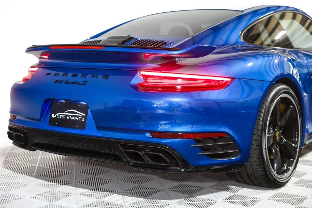 Used 2018 Blue Porsche Turbo S image 9