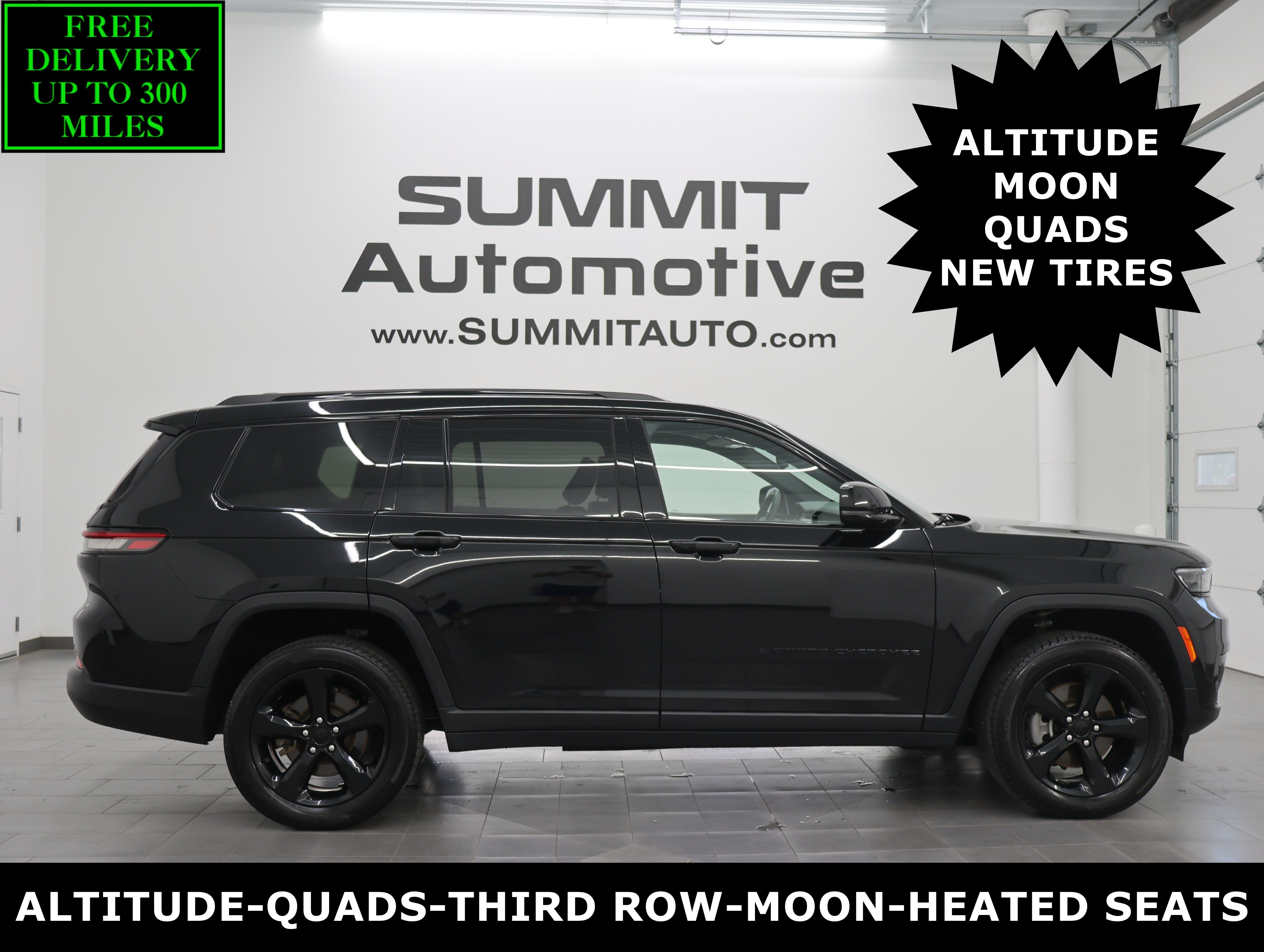 Used 2023 Diamond Black Crystal Pearlcoat Jeep 4x4 Altitude: ALTITUDE-4WD-MOON-HEATED SEATS-NEW TIRES-BACKUP CAM-1 OWNER image 1