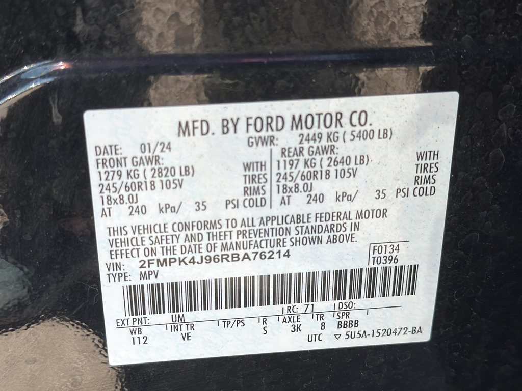 Used 2024 Black Ford SEL image 16