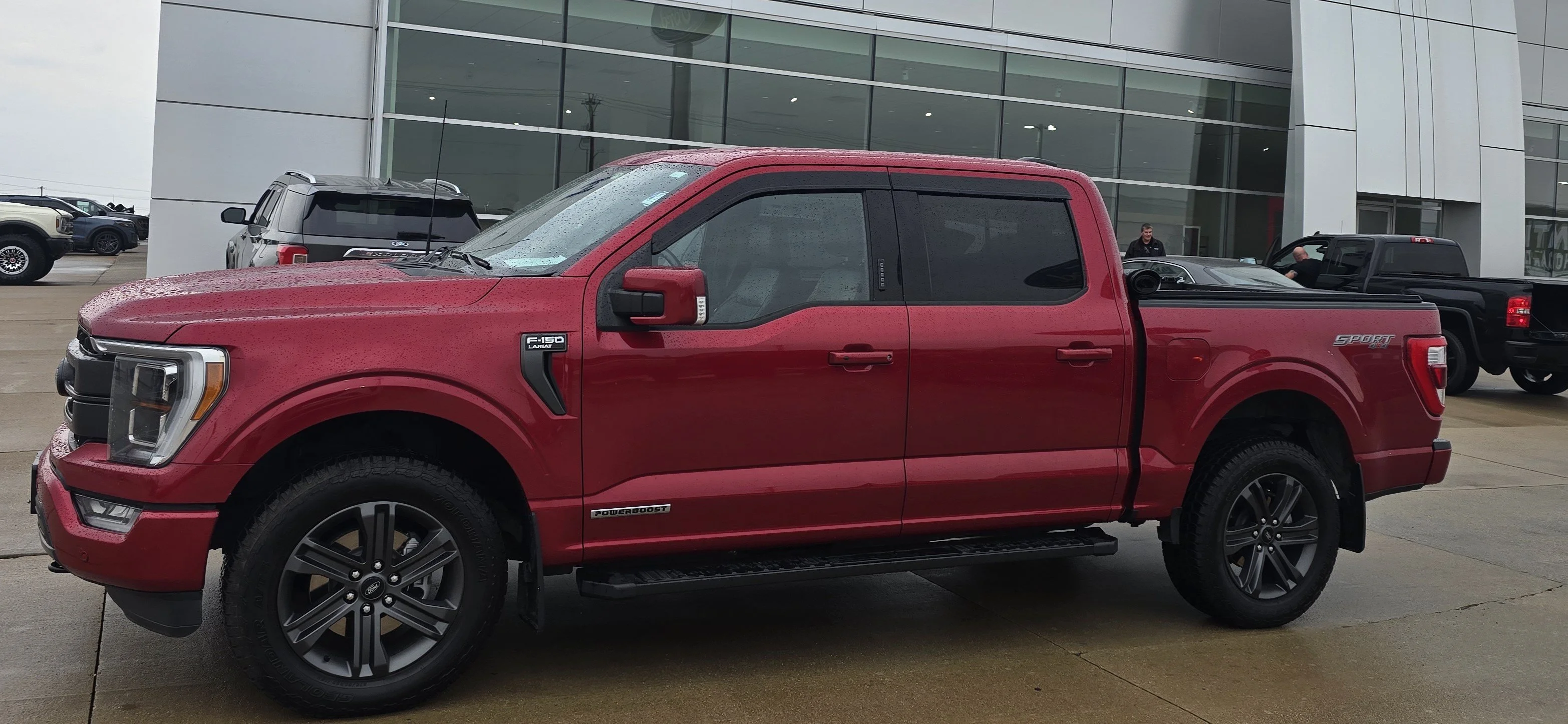 Used 2023 Rapid Red Metallic Tinted Clearcoat Ford LARIAT image 3