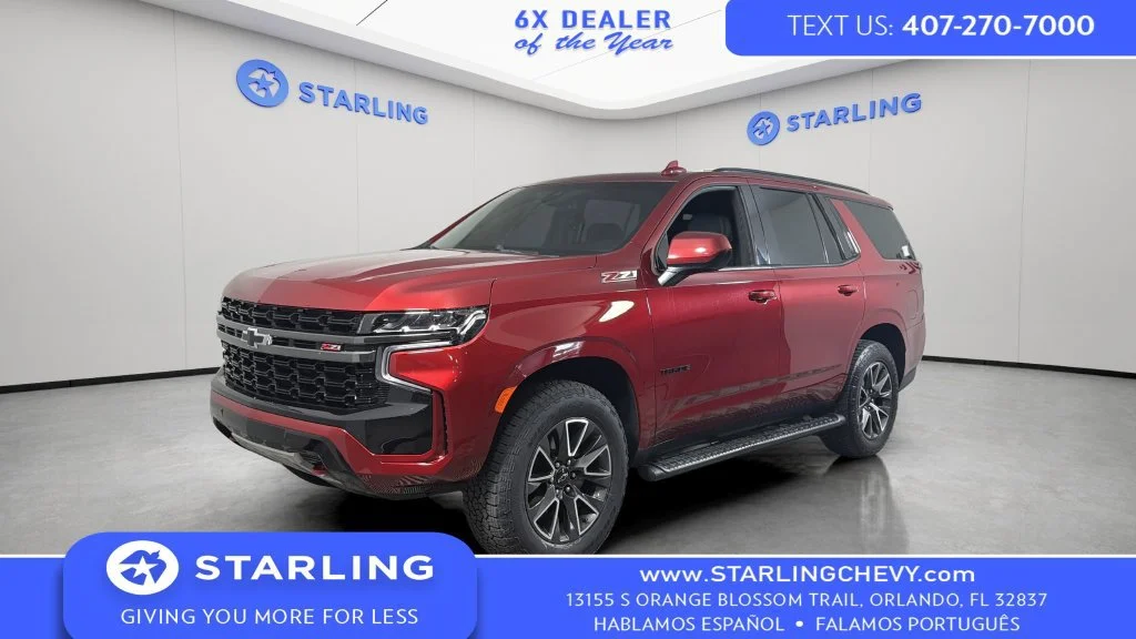 Used 2021 CHERRY RED TINTCOAT Chevrolet Z71 image 1
