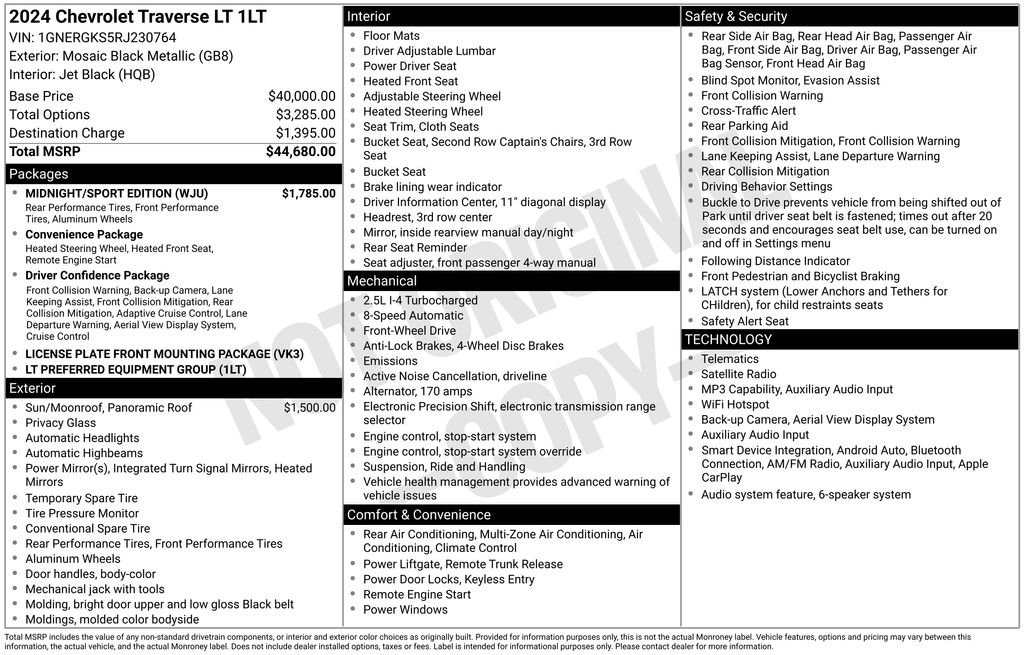 Used 2024 Black Chevrolet LT image 41