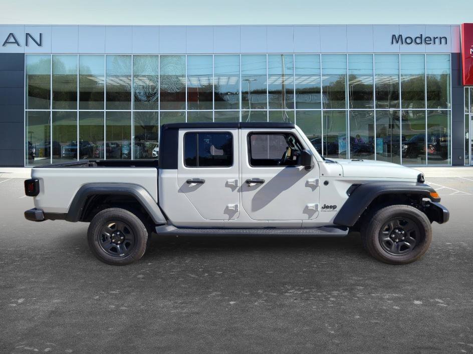 Used 2024 Bright White Clearcoat Jeep Sport image 4