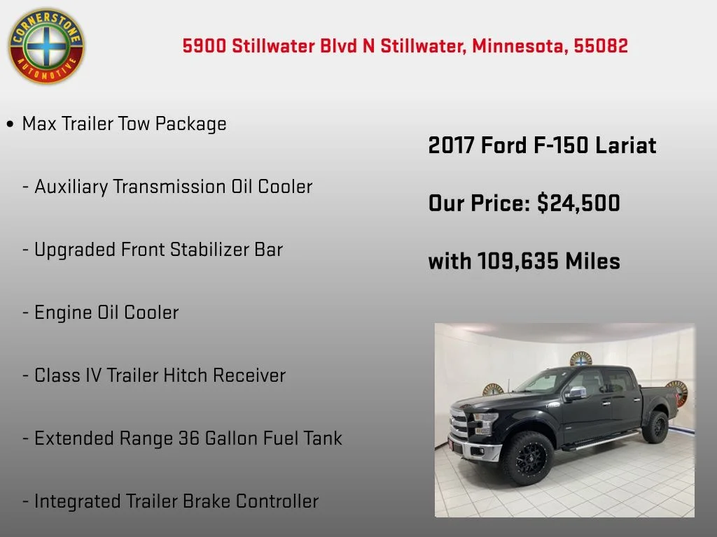Used 2017 Black Ford Lariat image 10