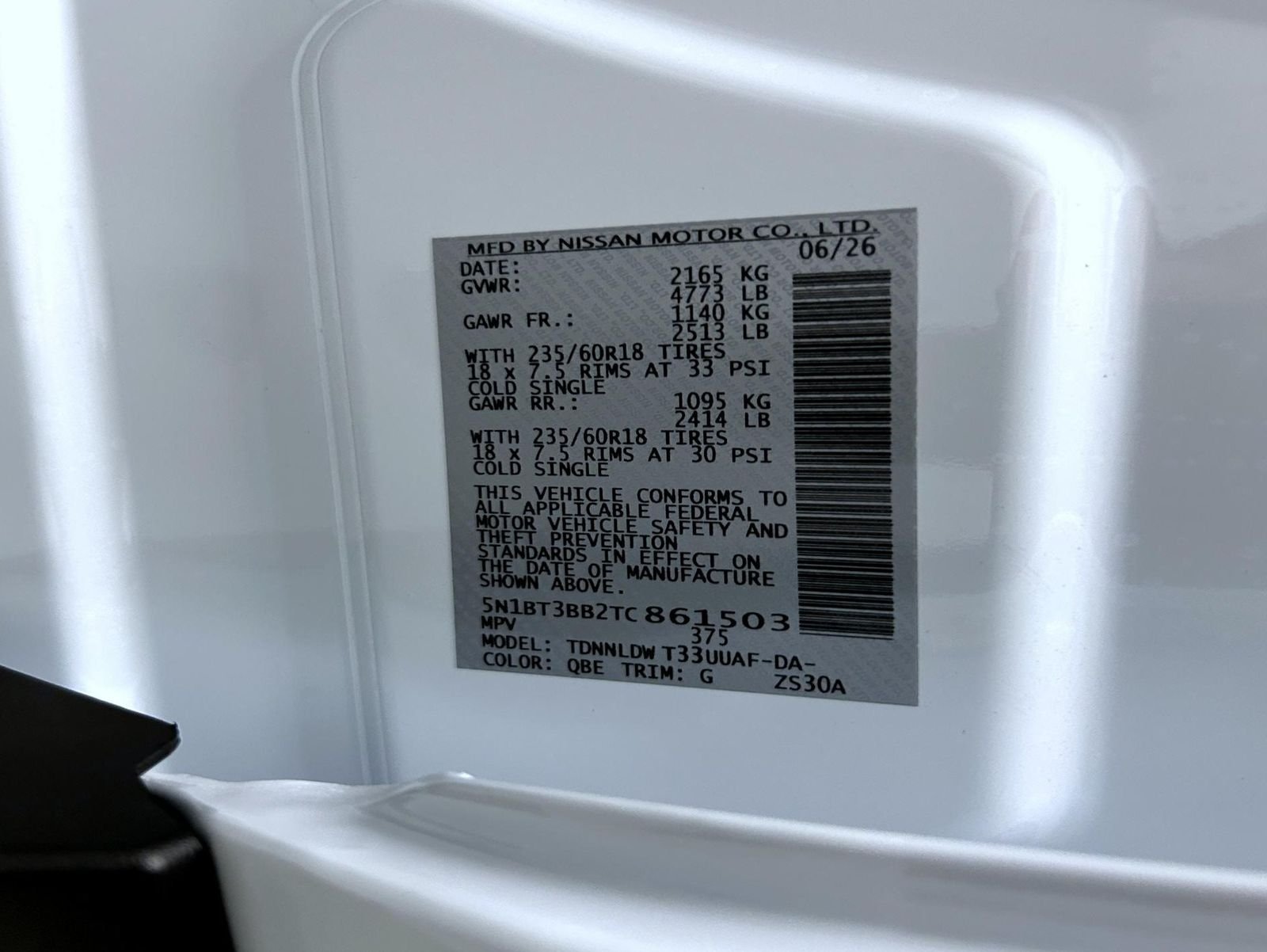 New 2026 Everest White Pearl TriCoat Nissan SV image 25