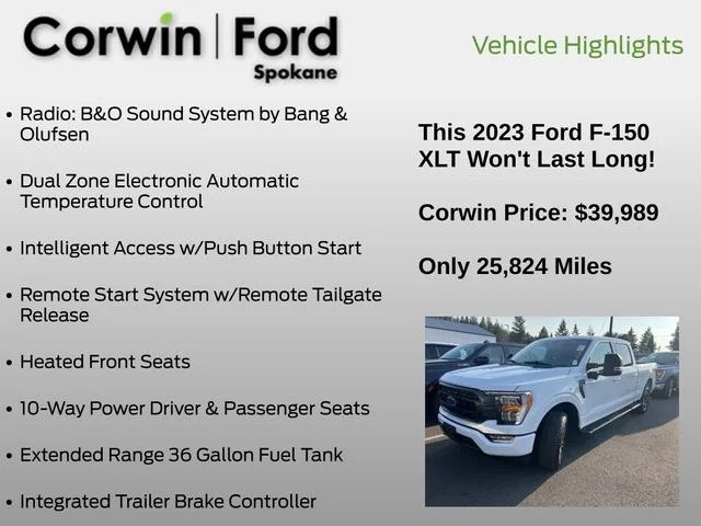 Used 2023 Oxford White Ford XLT image 16