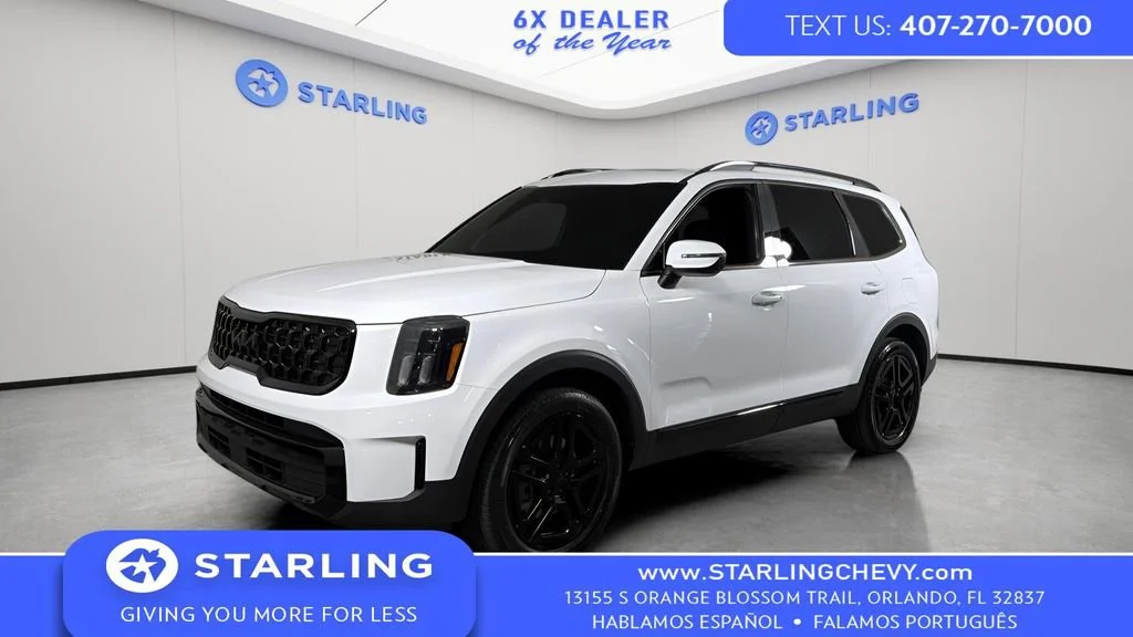 Used 2025 White Kia EX X-Line image 1