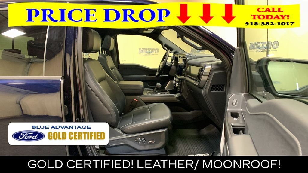 Certified Used 2025 Blue Metallic Ford Lariat image 12