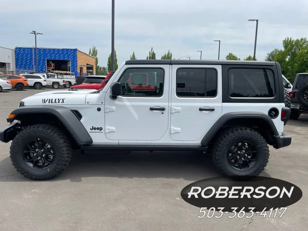 New 2026 Bright White Clear-Coat Exterior Paint Jeep Willys image 1