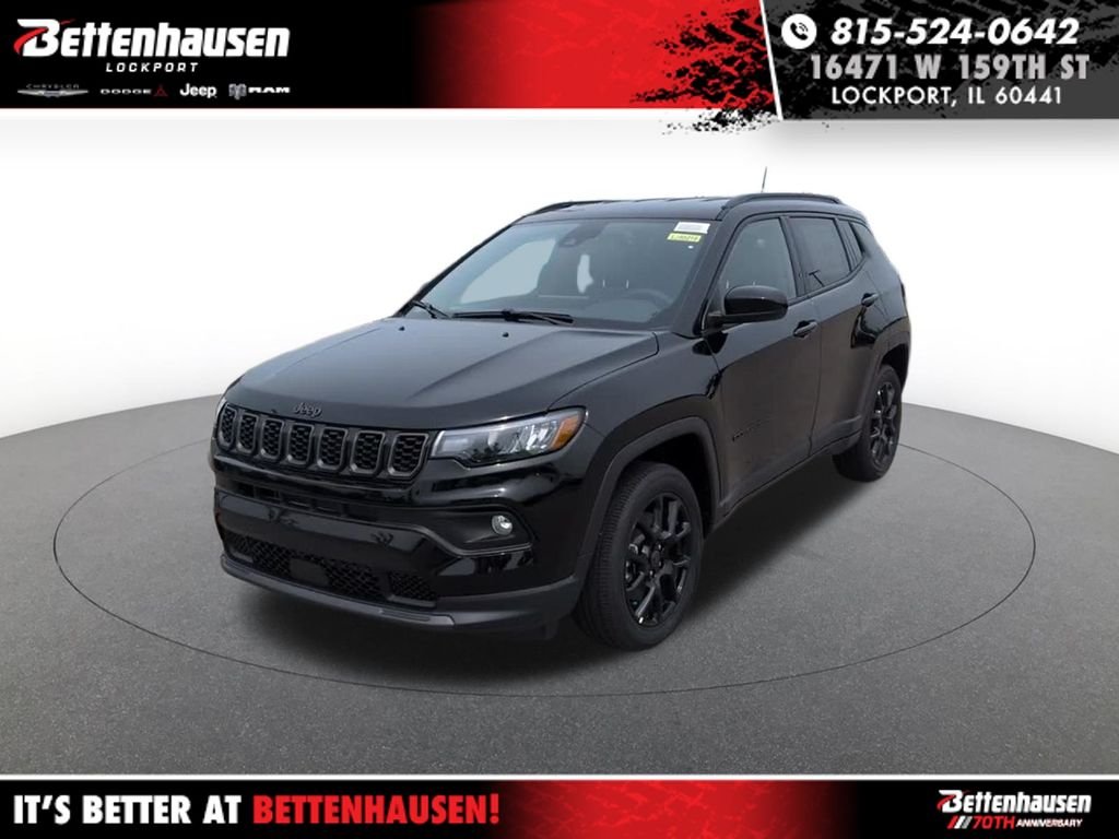 New 2026 Diamond Black Crystal Pearl-Coat Exterior Paint Jeep Latitude image 1