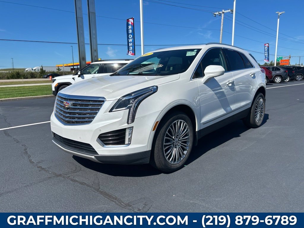 Used 2017 CRYSTAL WHITE TRICOAT Cadillac Platinum AWD image 1