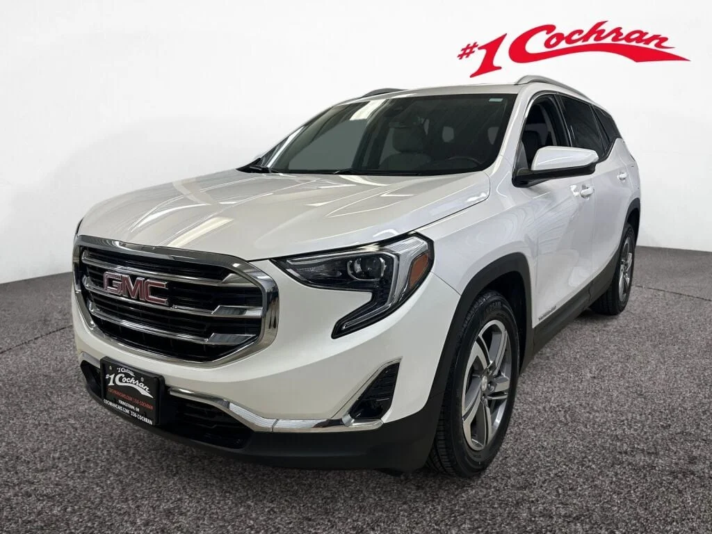 Used 2021 WHITE FROST TRICOAT GMC SLT image 36