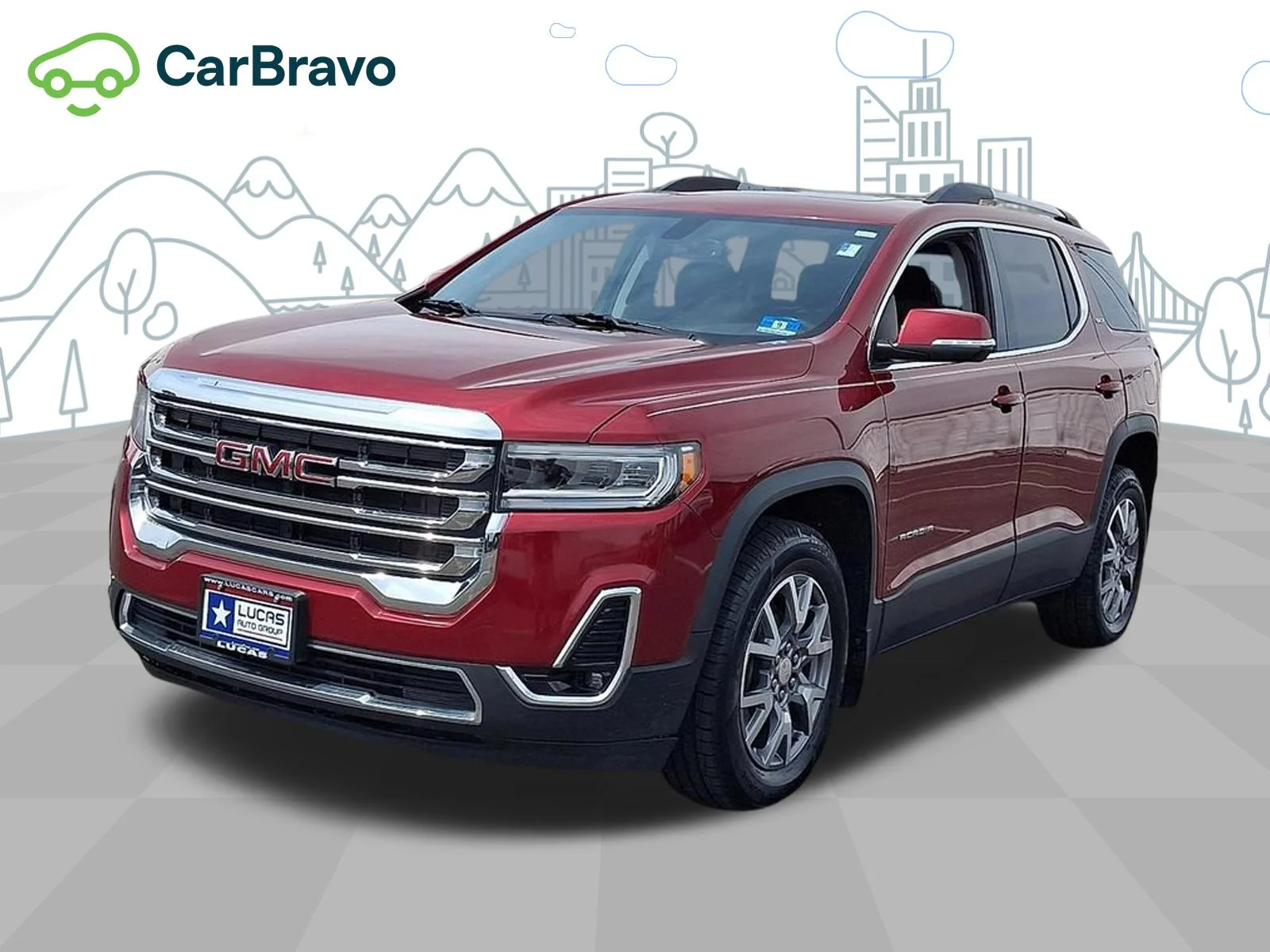 Used 2020 RED QUARTZ TINTCOAT GMC SLT image 33