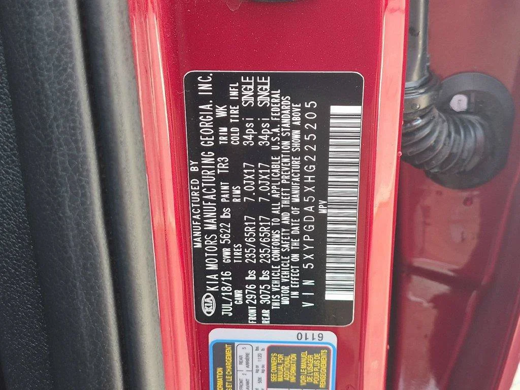 Used 2017 Red Kia LX image 25
