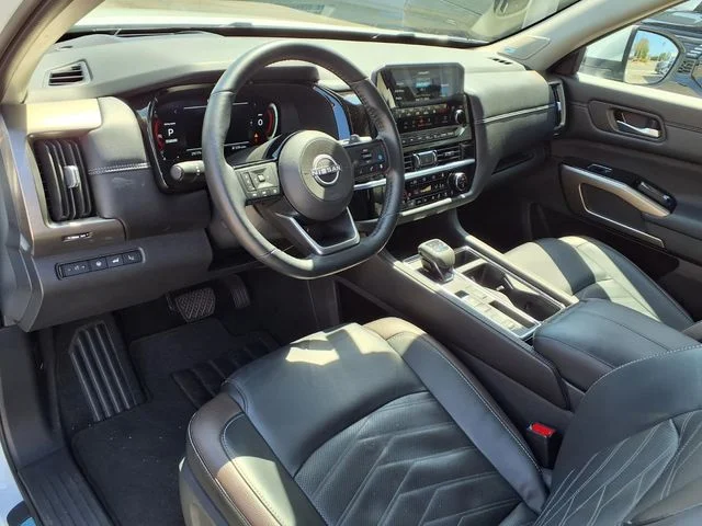 Certified Used 2025 White Nissan Platinum image 4