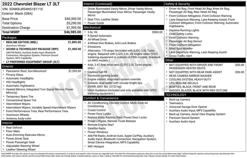 Used 2022 Black Chevrolet LT image 22