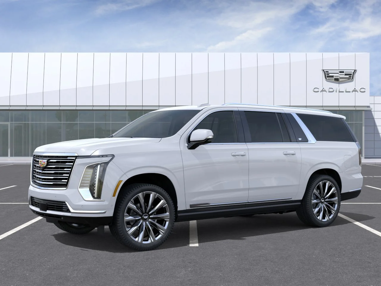 New 2026 Vibrant White Tricoat Cadillac Platinum Luxury image 2