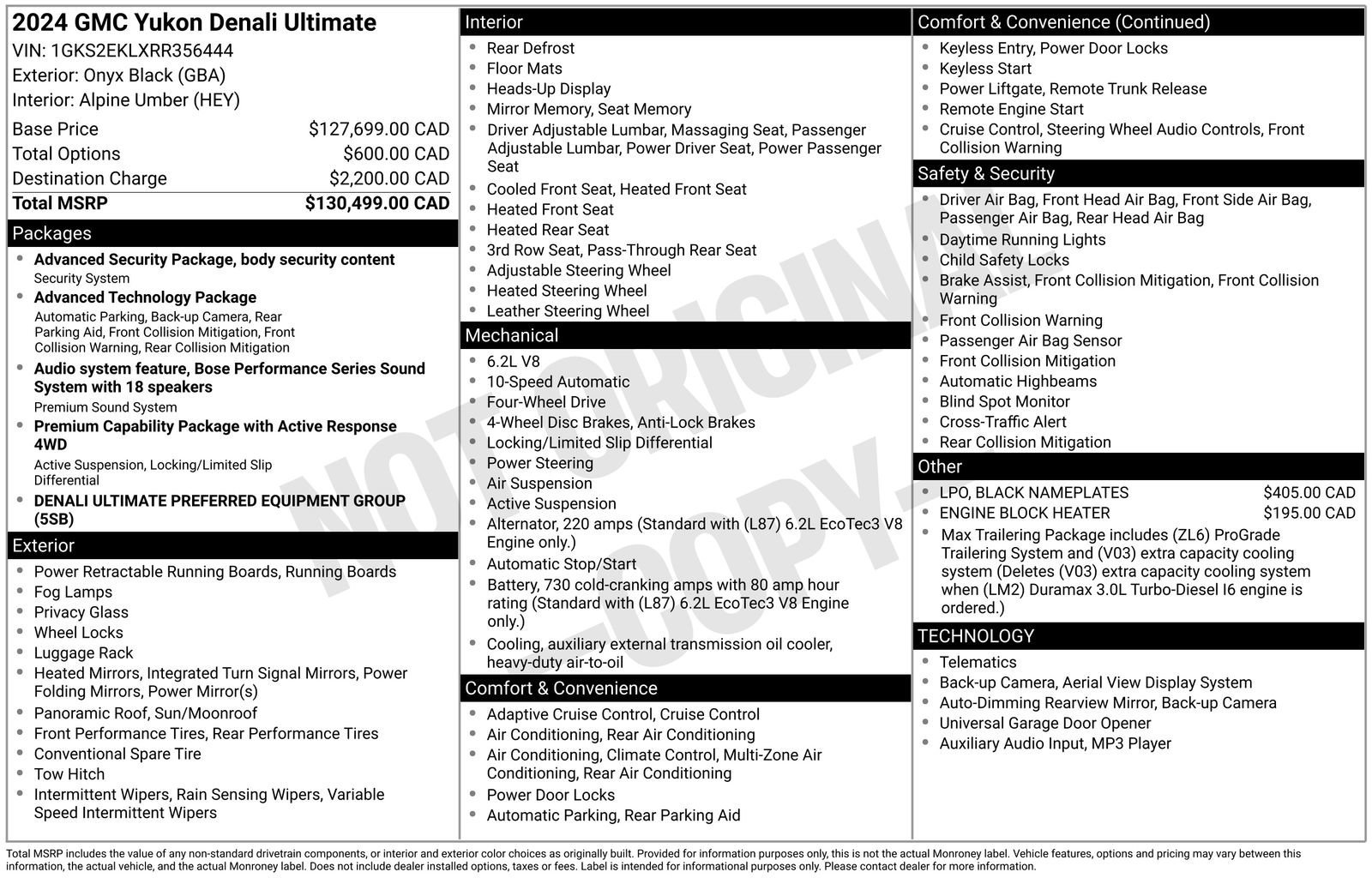 Used 2024 GMC Yukon Denali Ultimate with VIN 1GKS2EKLXRR356444 for sale in Baxter, Minnesota