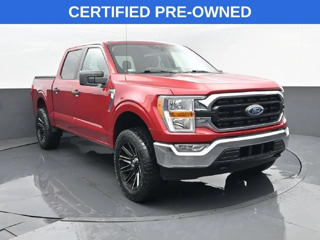 Certified Used 2021 Red Metallic Ford XLT image 3