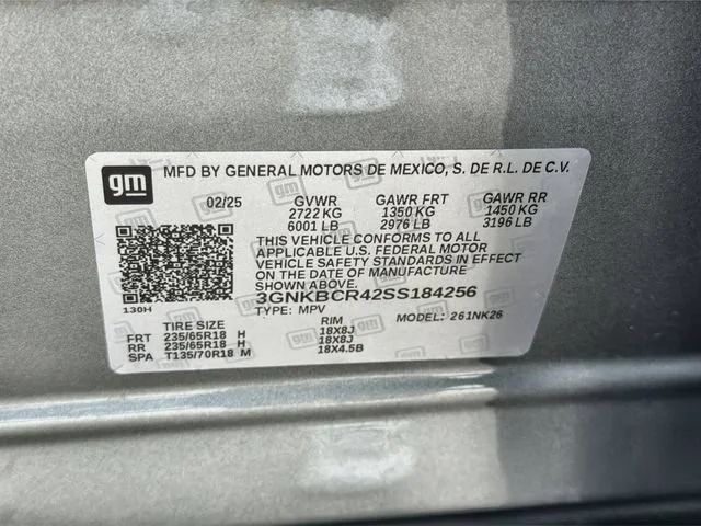 Certified Used 2025 Sterling Gray Metallic Chevrolet 2LT image 33