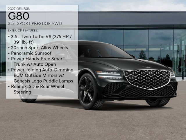 New 2027 Black Genesis 3.5T Sport Prestige image 3