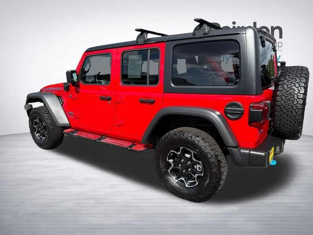 Used 2022 Firecracker Red Clearcoat Jeep Unlimited Rubicon 4xe image 5