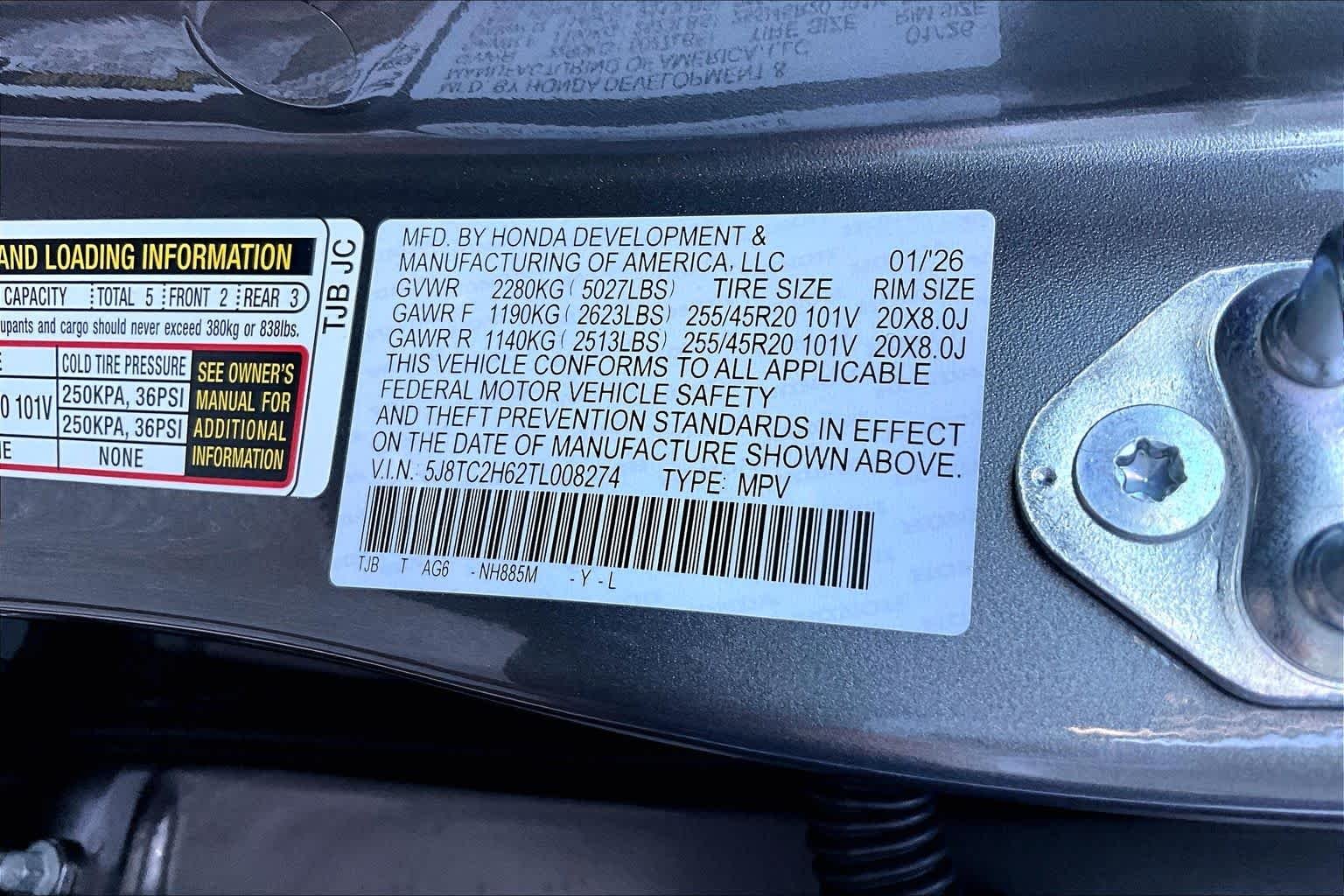 Used 2026 Liquid Carbon Metallic Acura w/A-Spec Package image 22