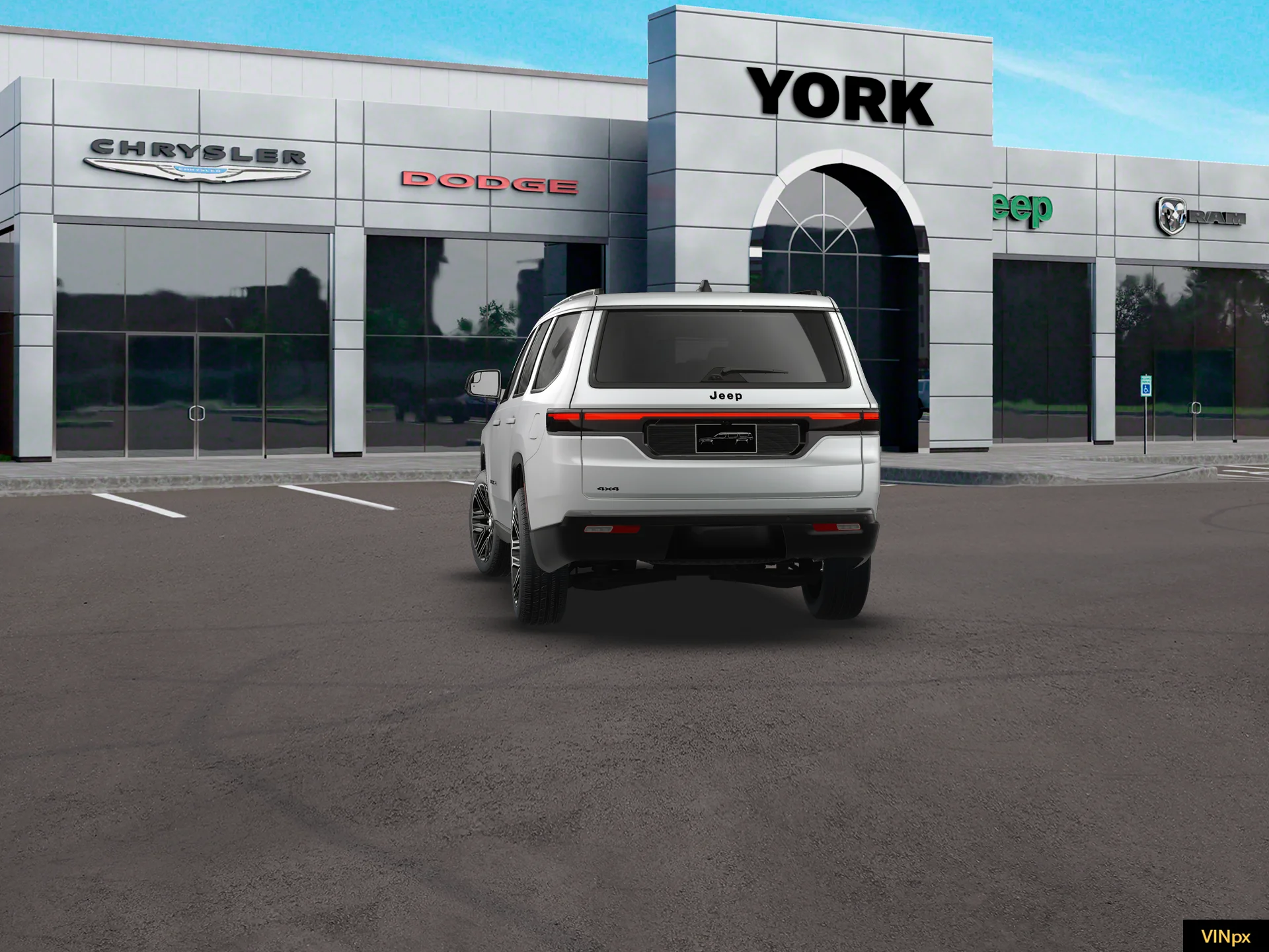 New 2026 Bright White Clear-Coat Exterior Paint Jeep Grand Wagoneer image 25