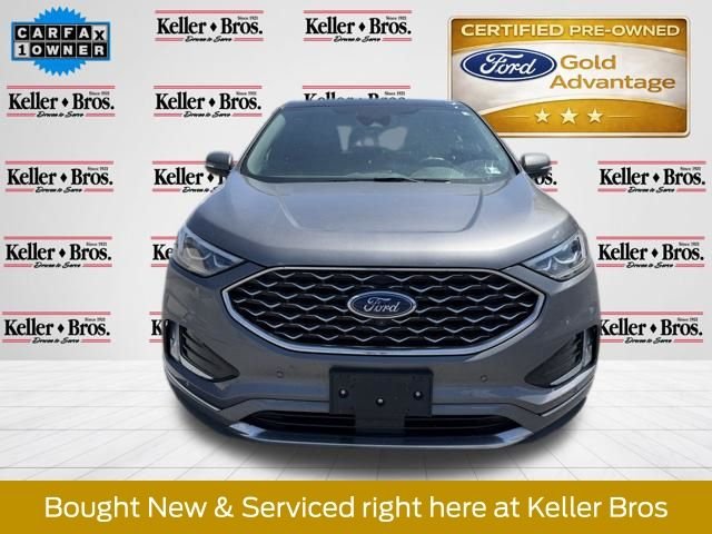 Certified Used 2021 Carbonized Gray Metallic Ford Titanium image 2