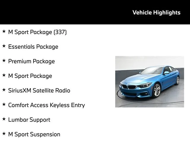 Used 2018 Blue BMW 430i Gran Coupe image 5