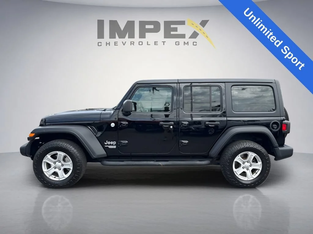Used 2021 Black Jeep Unlimited Sport S image 2