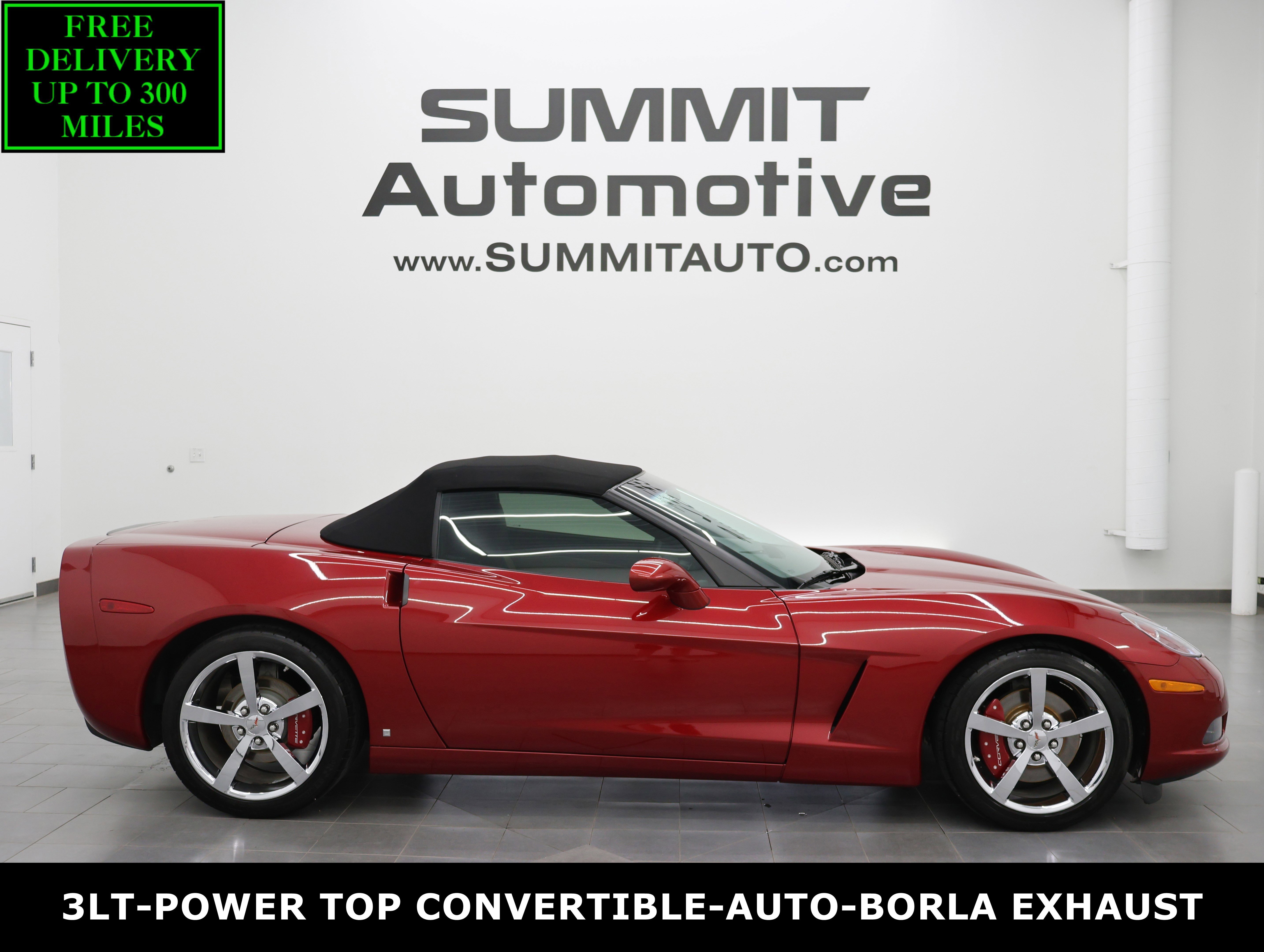 Used 2008 Crystal Red Metallic Tintcoat Chevrolet Convertible: 3LT-POWER TOP CONVERTIBLE-AUTO-HEATED LEATHER-MICHELIN TIRES image 1