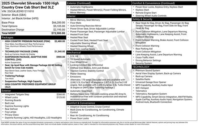Used 2025 Black Chevrolet High Country image 26