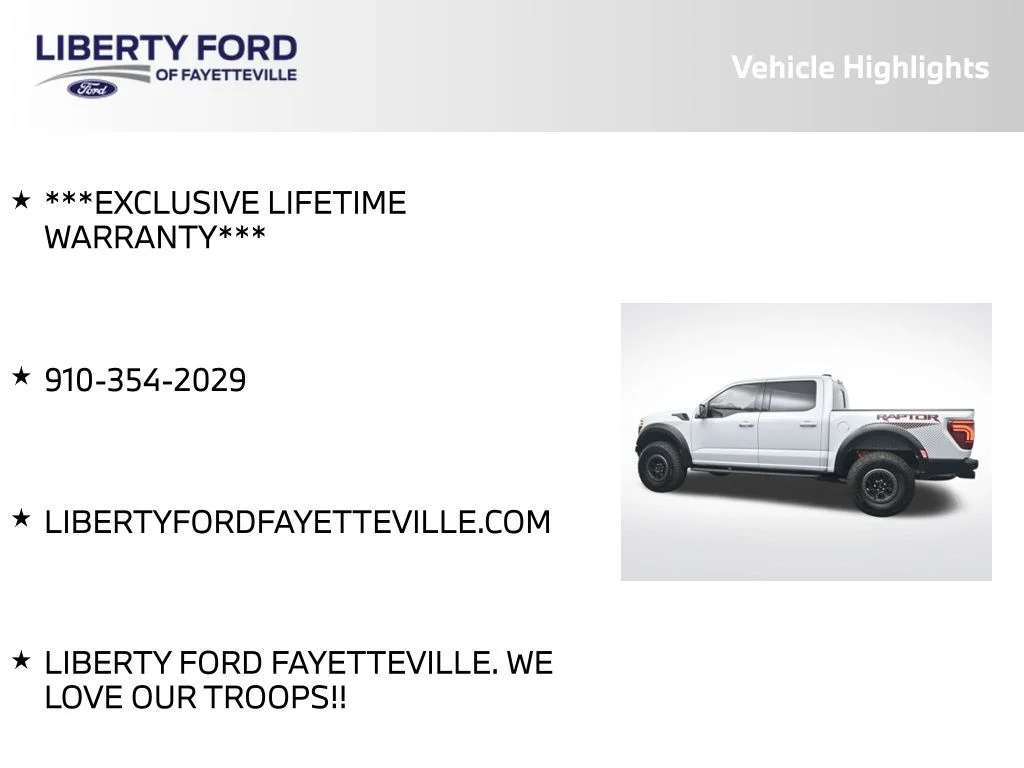 Used 2025 White Ford Raptor image 5