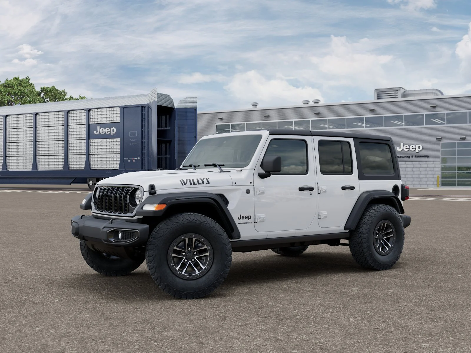 New 2026 Bright White Clearcoat Jeep Willys image 2