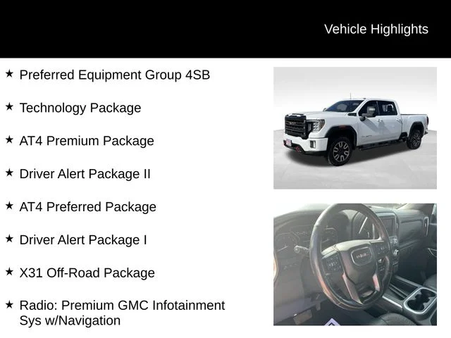 Used 2020 White GMC AT4 image 8