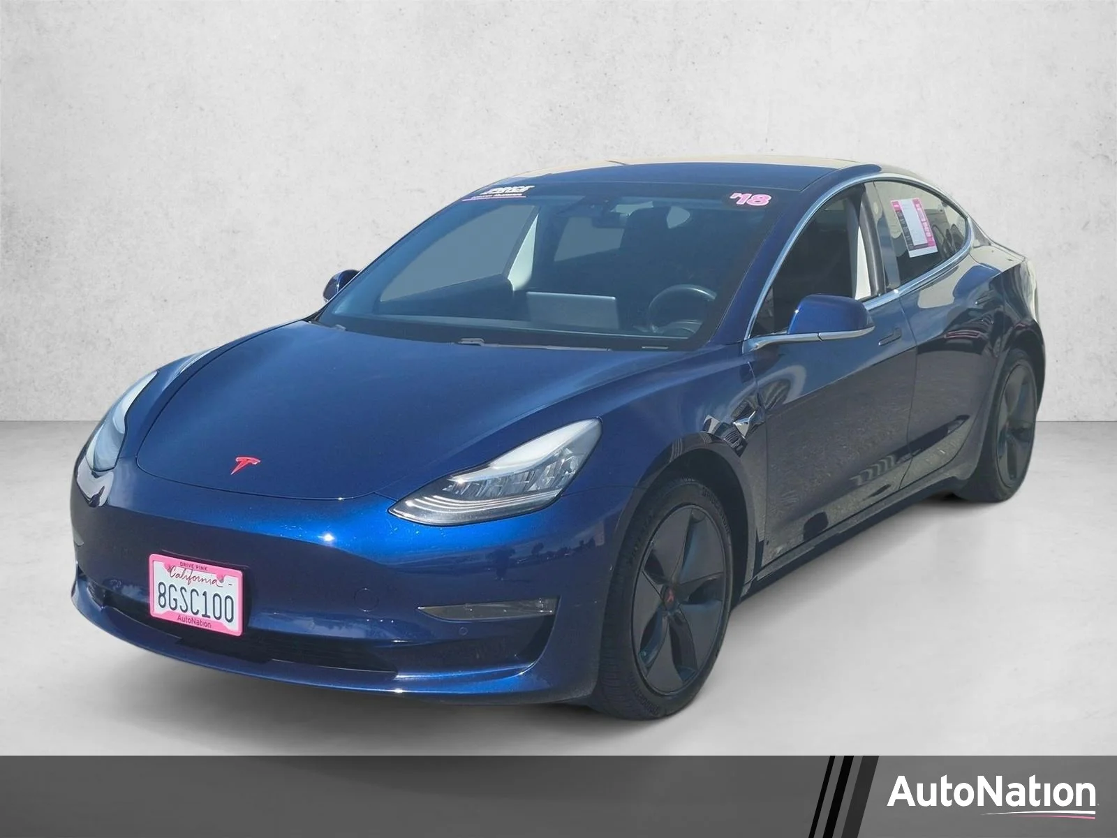 Used 2018 Blue Tesla Long Range Battery image 1