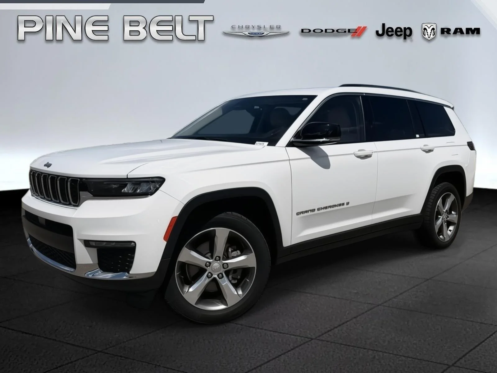 Used 2021 Bright White Clearcoat Jeep Limited image 1