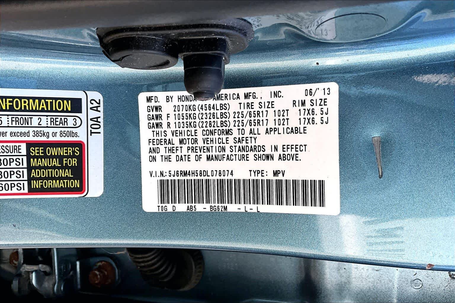 Used 2013 Mountain Air Metallic Honda EX image 32