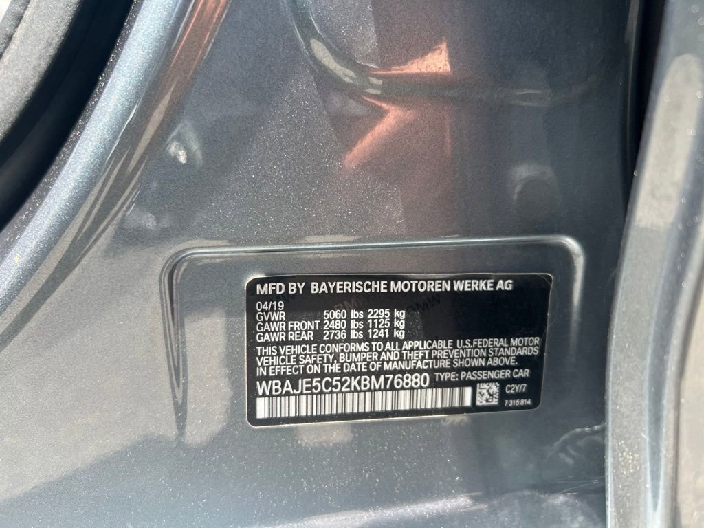 Used 2019 Bluestone Metallic BMW 540i image 21