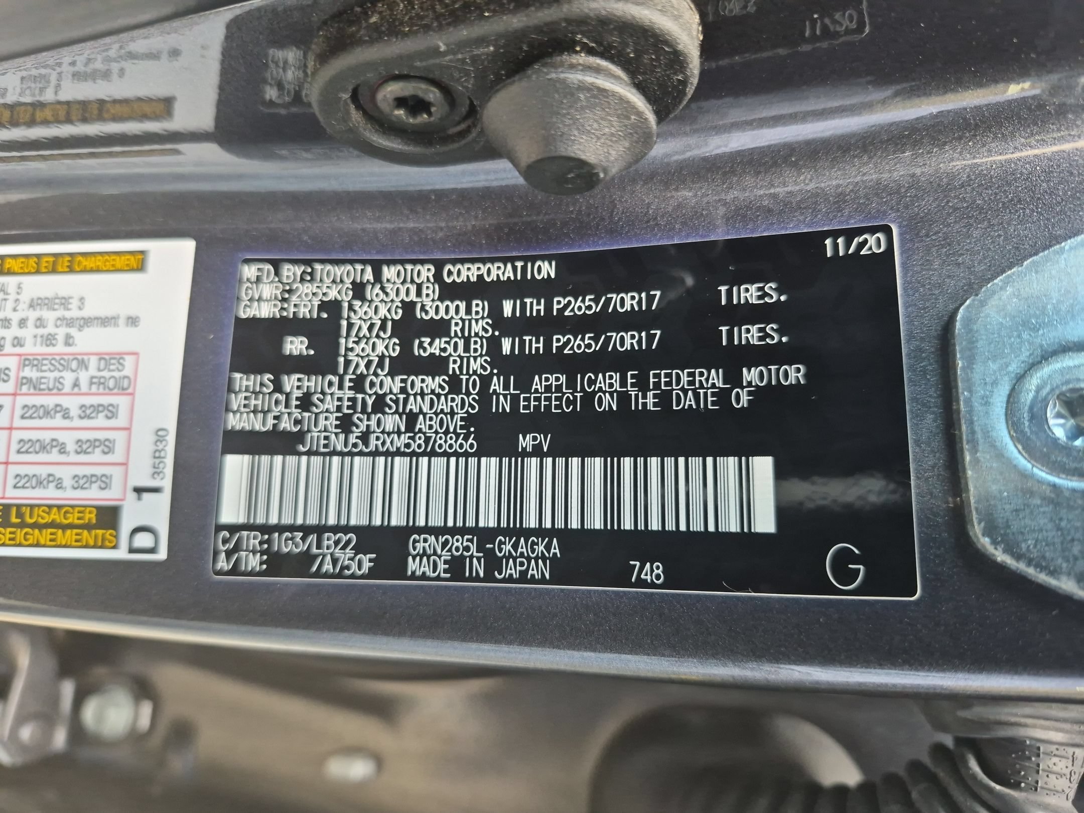 Used 2021 Magnetic Gray Metallic Toyota SR5 Premium 4WD image 34