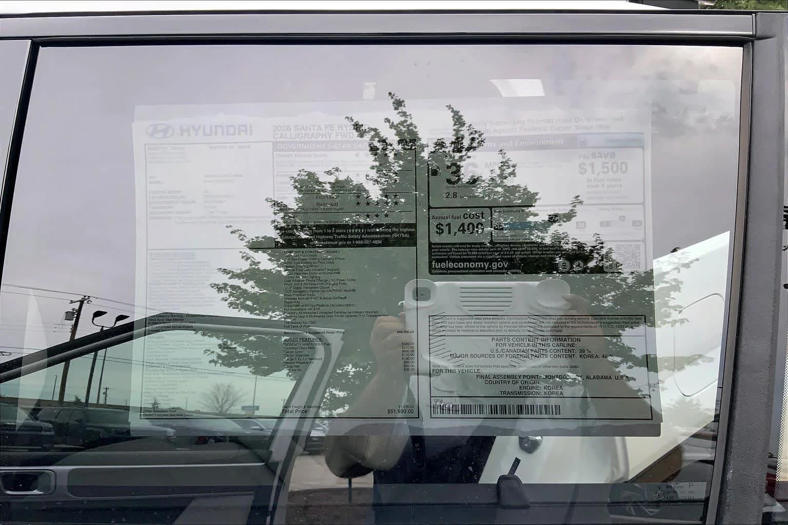 New 2026 Serenity White Hyundai Calligraphy image 18