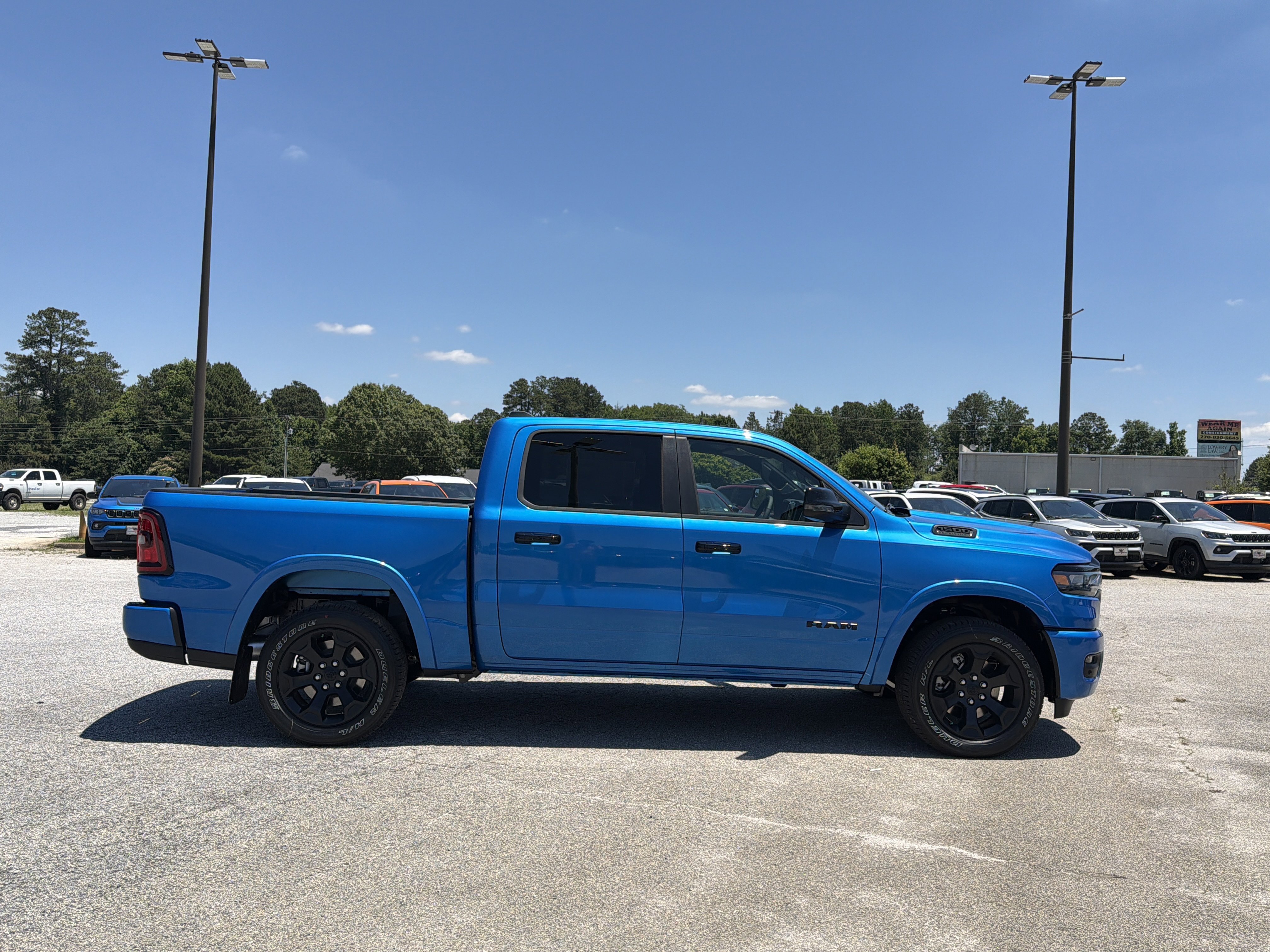New 2026 Hydro Blue Pearl-Coat Exterior Paint RAM Big Horn image 9