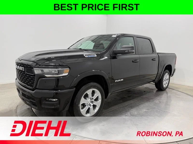 New 2026 Diamond Black Crystal Pearl-Coat Exterior Paint RAM Big Horn/Lone Star image 3