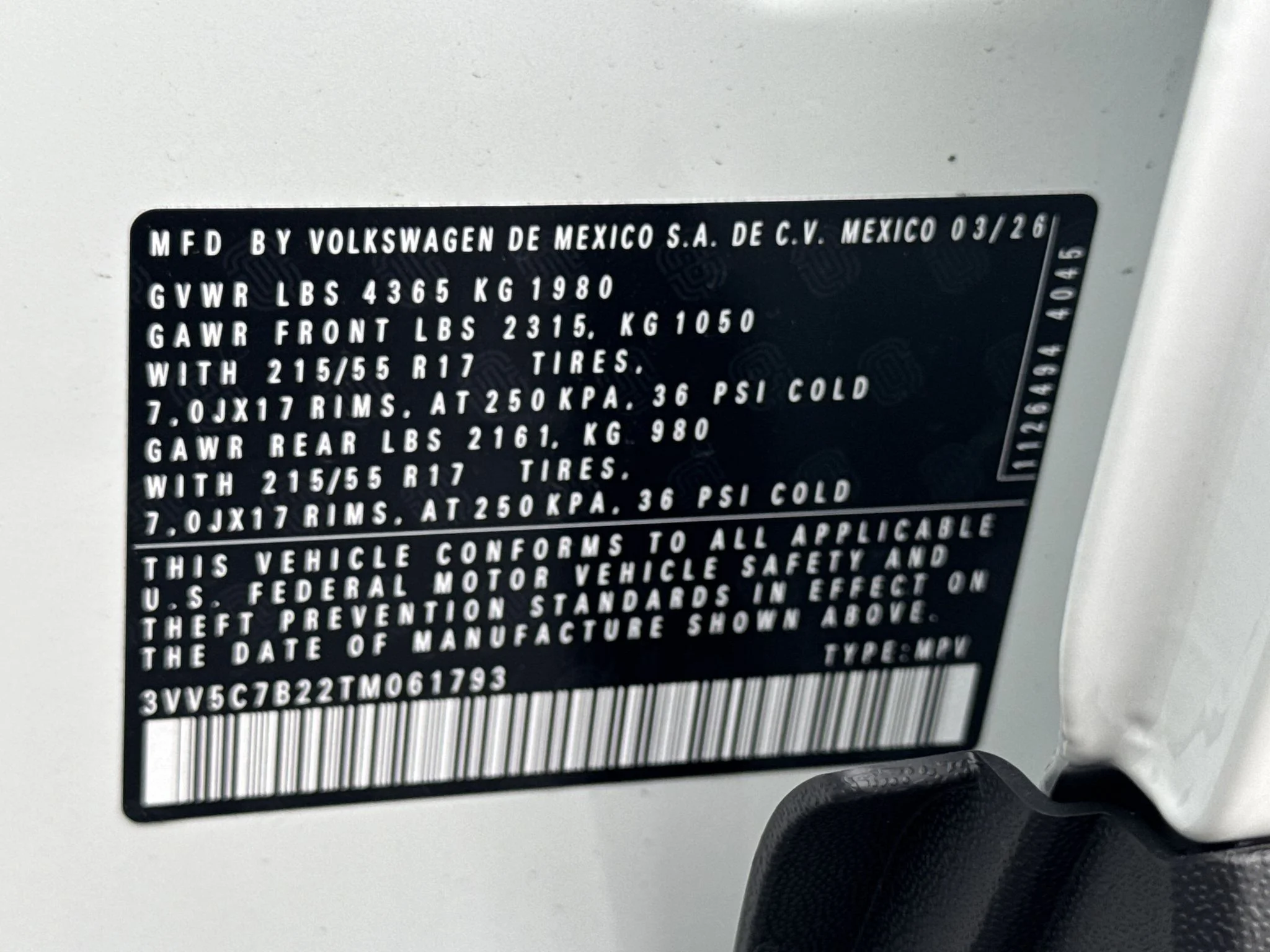 New 2026 Pure White Volkswagen S image 35